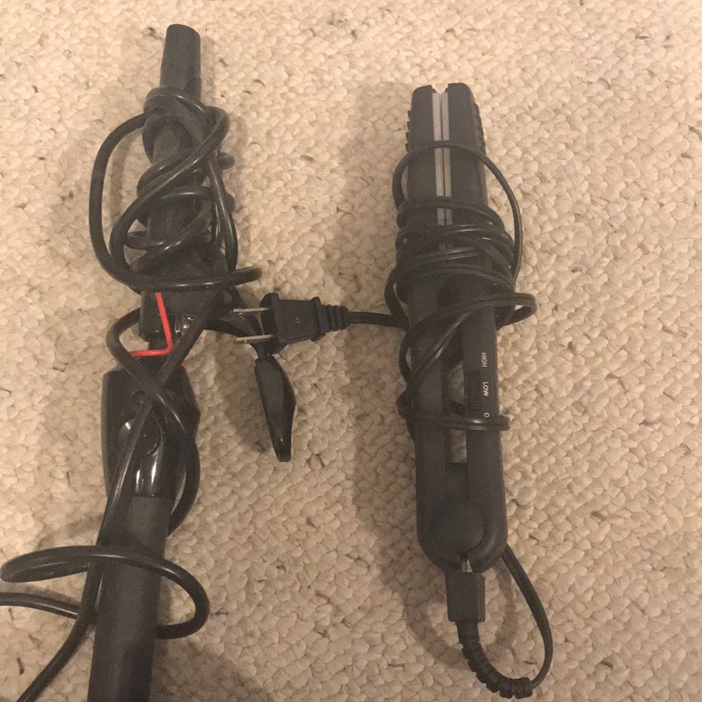 Curling iron & hair straightener